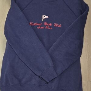 Hanes Men's Crewneck Sweater in Deep Blue